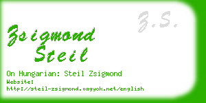 zsigmond steil business card
